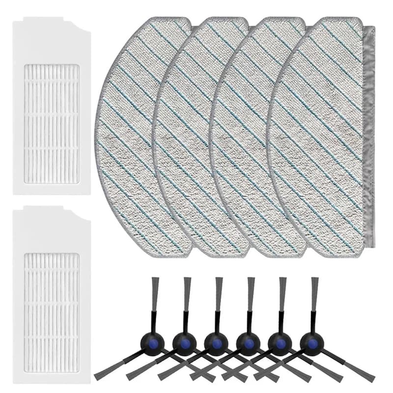 Replacement Parts Kit For ECOVACS DEEBOT N20/N20 PLUS/N20 PRO PLUS Vacuum Cleaners - Side Brushes, HEPA Filters, Wipes