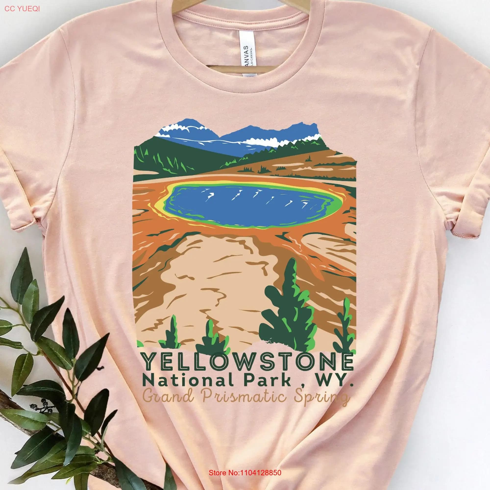 Yellowstone National Park T Shirt gifts Camping shirts for women men Hiking Outdoor Wilderness Nature