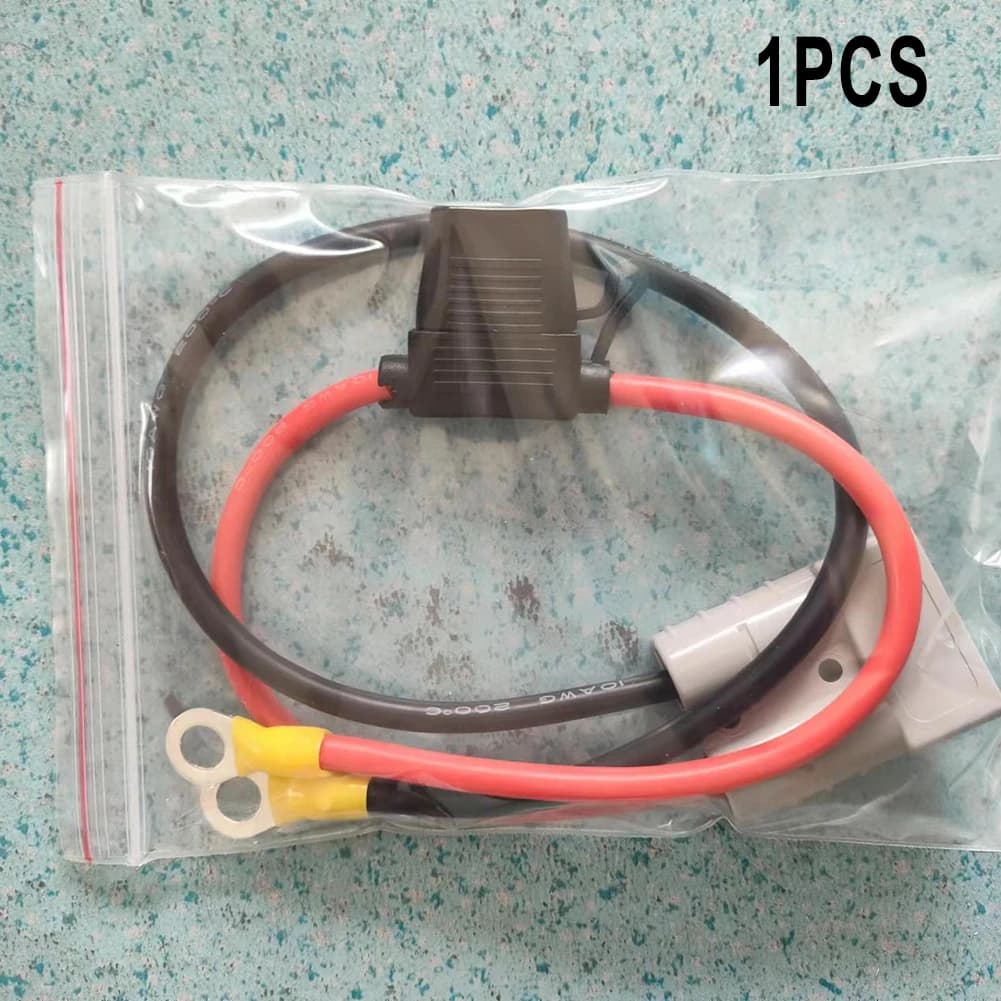 New Practical Useful Durable Connector Charging Cable Kit Battery For Anderson 30CM 50Amp Fuse 10A M8 PVC+Copper