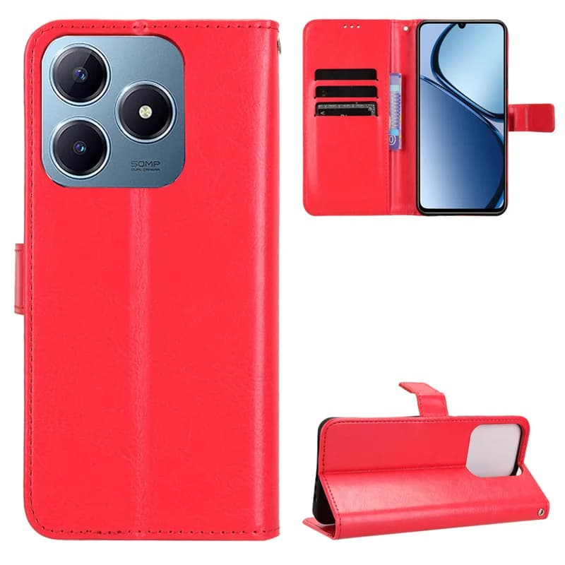 Suitable For OPPO Realme Note 60 4G Case Luxury Magnetic Wallet PU leather Phone Bags for OPPO Realme Note 60 Case Cover