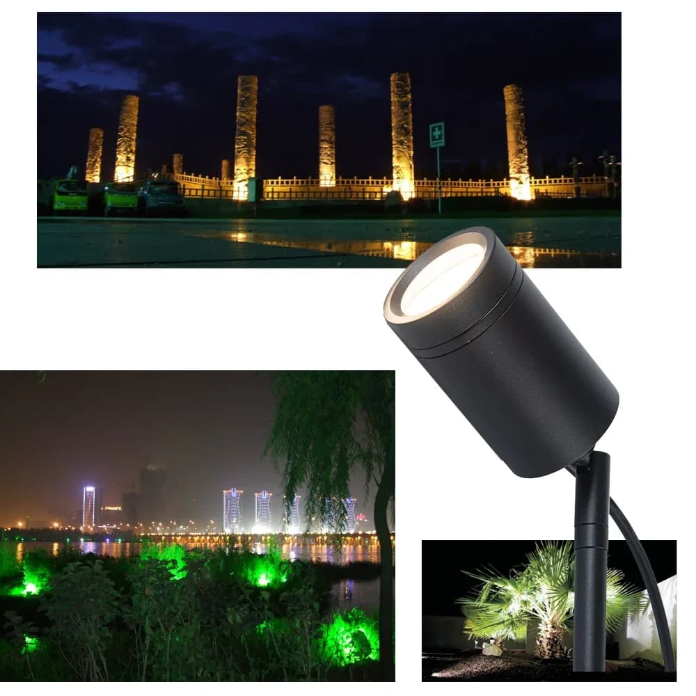 Waterproof LED Lawn Lamp Garden Spotlights Landscape Lighting Pathway Spike Bulb