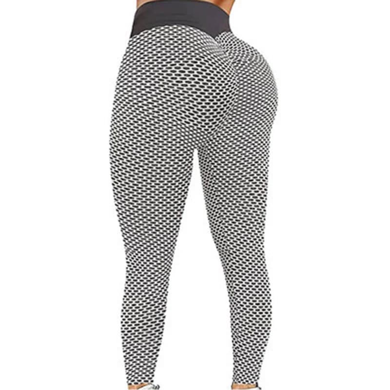 Sexy Peach Lift Leggings Women Push Up High Waist Butt Crack Leggins Anti Cellulite Ruched Honeycomb Yoga Pants Tights Running