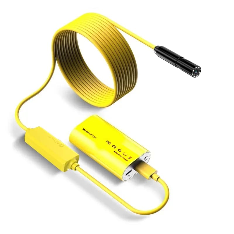 Wireless Endoscope 1200P Scope Snake Camera with 8 LED Lights 8mm Lens Video HD Inspection Camera for Android & iOS Phone PC