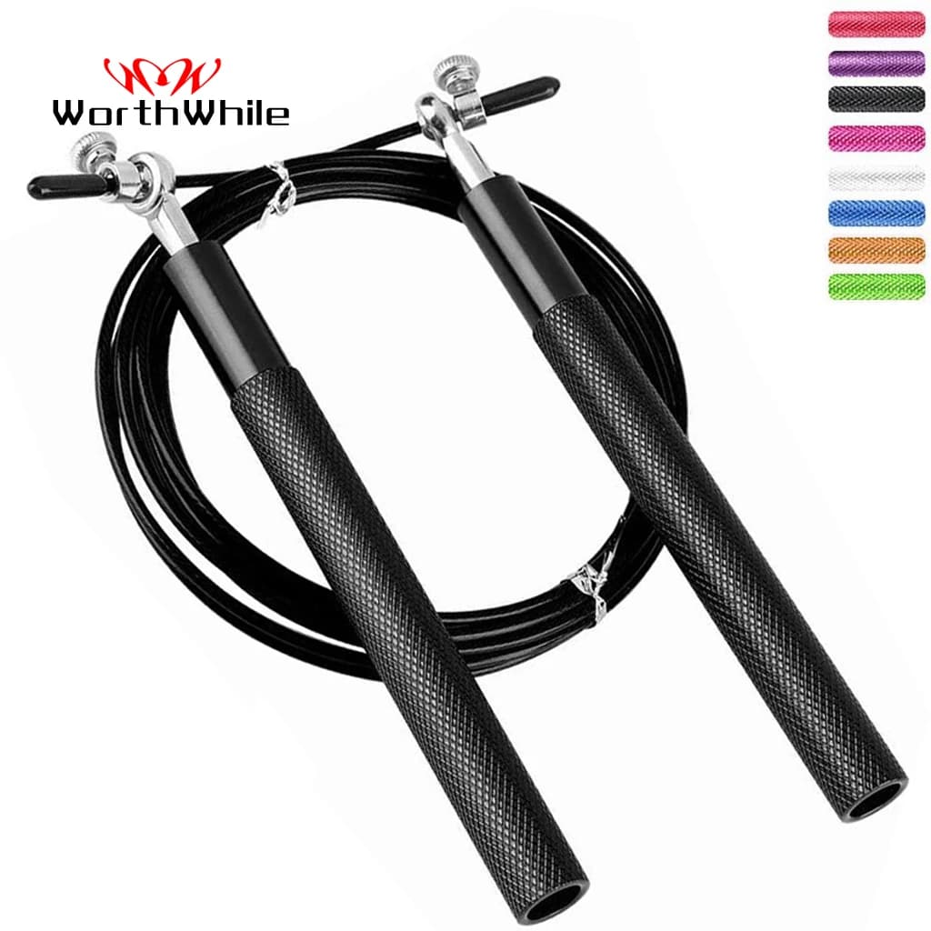 WorthWhile Crossfit Jump Rope Professional Speed Bearing Skipping Fitness Workout Training Equipement MMA Boxing Home Exercise 