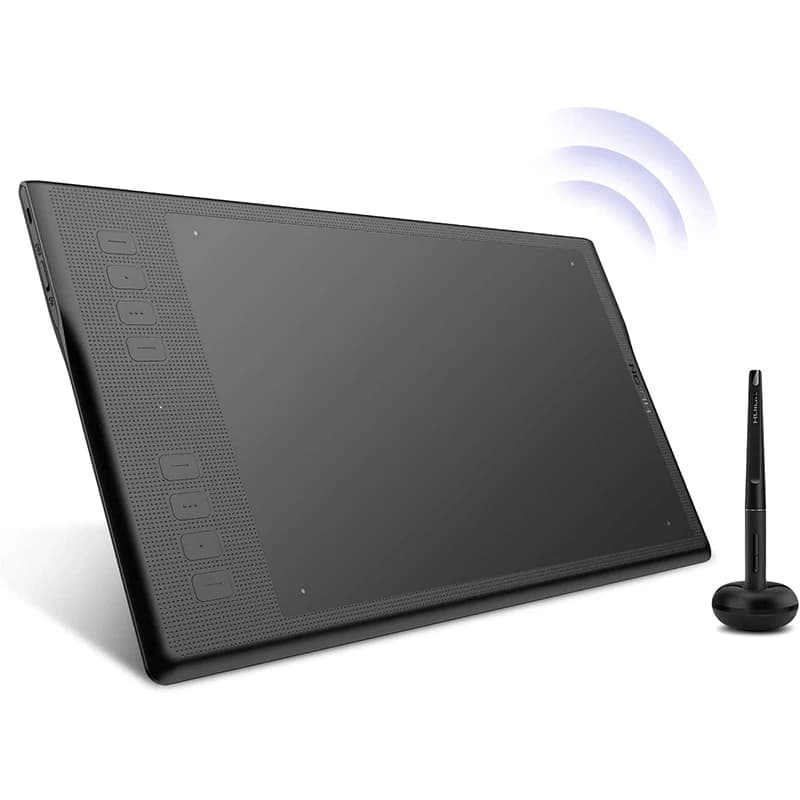 HUION Wireless Graphics Tablet Q11K 11x6.87 Inch USB 2.4G Connection Animation Drawing Tablet with Battery-free Pen PF150