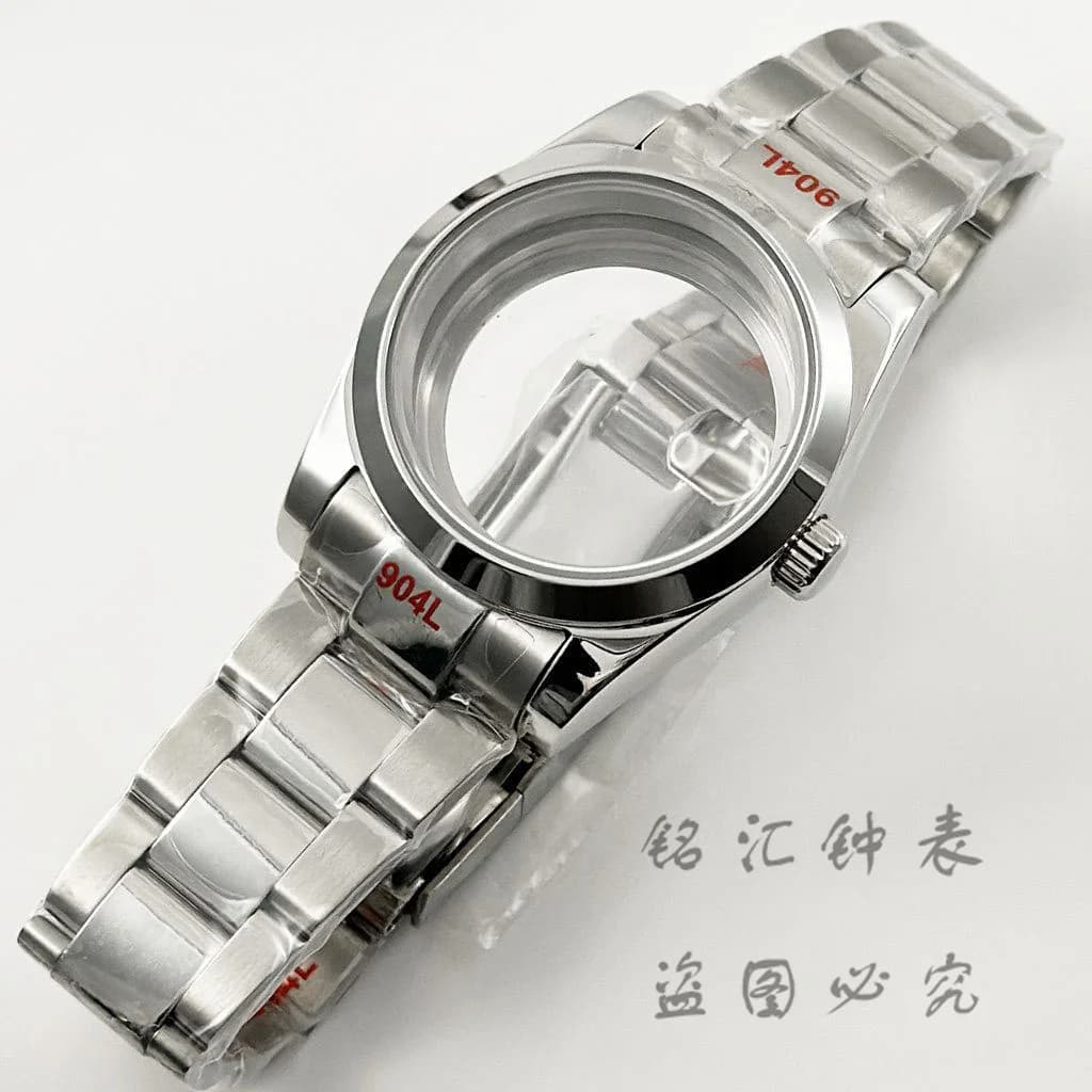 36MM/40MM NH35 Sapphire Crystal Polish Water Resistanst Watch Case For NH34 NH35 NH36 NH38 NH39 NH70 PT5000 ETA2824 Movement