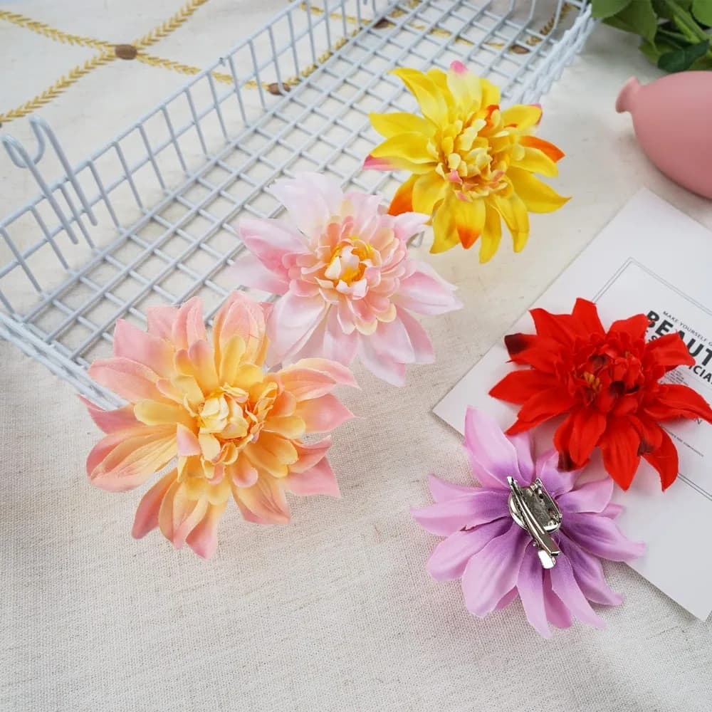 Bohemian Style Flower Hair Clips Fashion Decorations Big Side Hairgrips Hair Accessories Wedding Events Headwear Hairpin Women