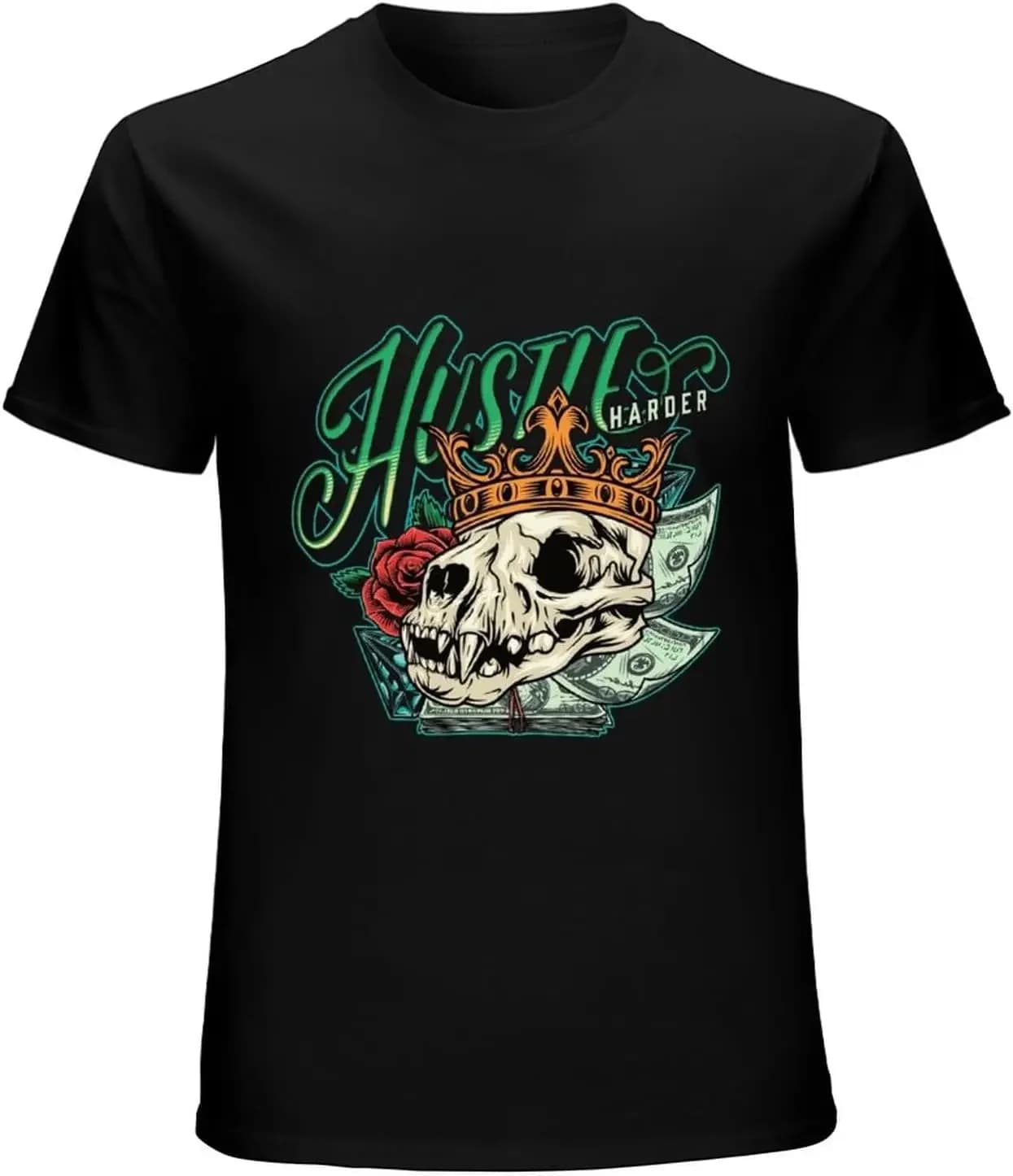 Cat Skull Vintage Illustration T-Shirt