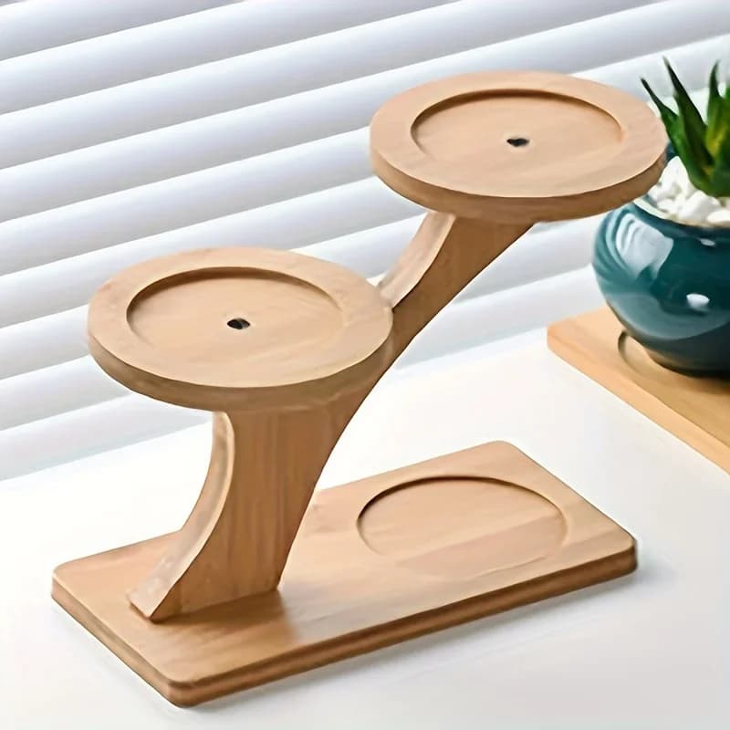 Multifunctional Bamboo Plant Stand, Home/Office/Balcony Decor, Perfect Gift for Garden Lovers, Holds Succulents & Potted Plants