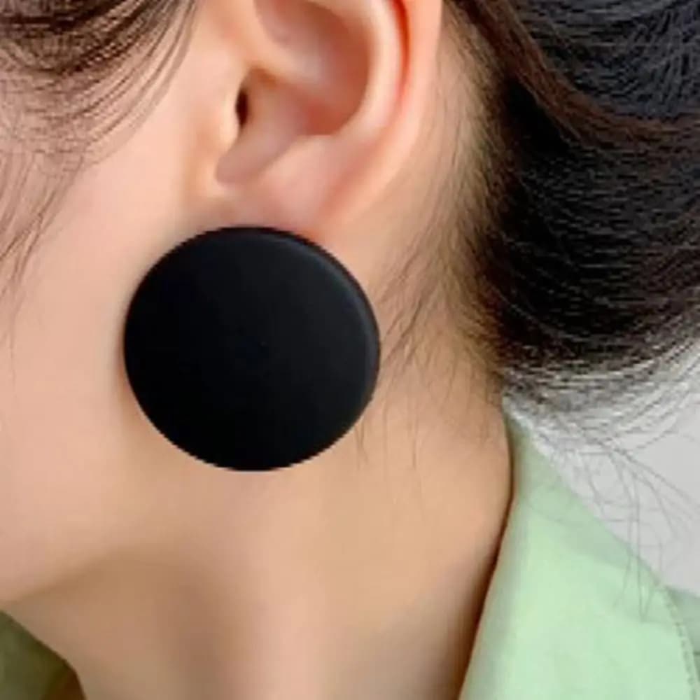 Brand New Exaggerated Color 60s Style Fashion Jewellery Acrylic Round Earrings Fashion Earrings Simple And Versatile
