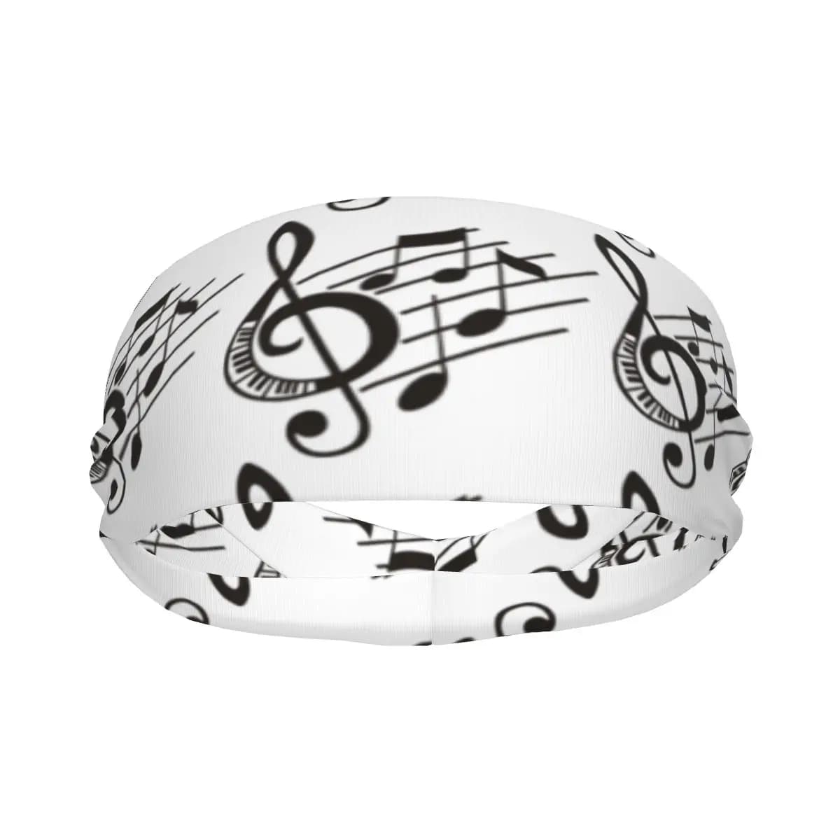 Music  Elastic Hair Band Yoga Headband Makeup Hair Hoop Headwrap