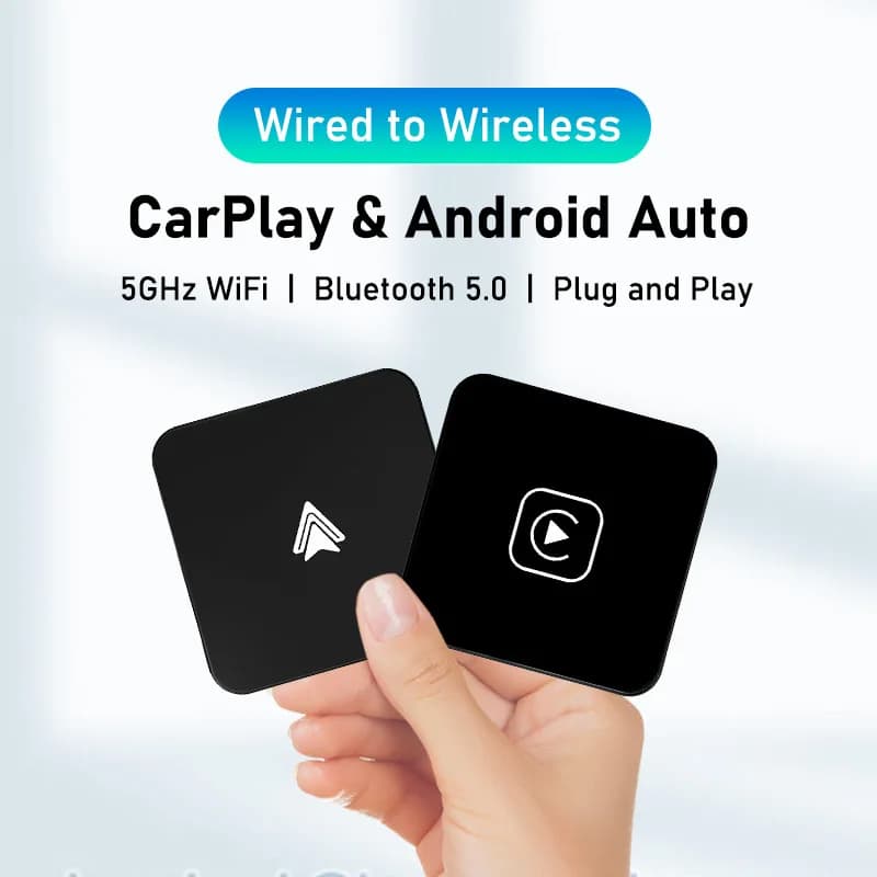 Mini Carplay&Auto Box Dongle Wired To Wireless For Audi Toyota Mazda Nissan Chevrolet Suzuki Subaru Kia Ford Opel Skoda Hyundai