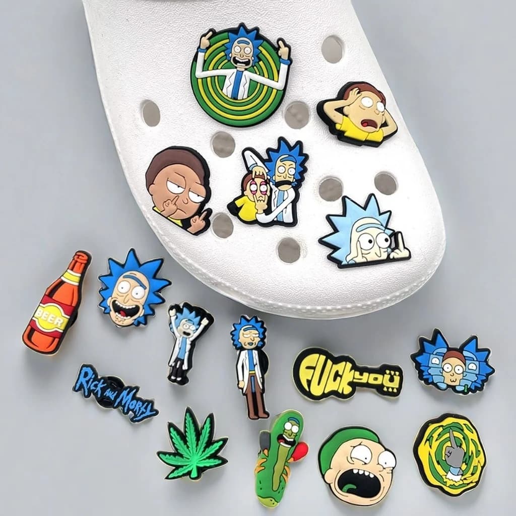Cute Cartoon Shoe Charms For Clogs Sandals Bag PVC Shoe Decorations Funny Shoe Accessories Party Gifts For Women Men