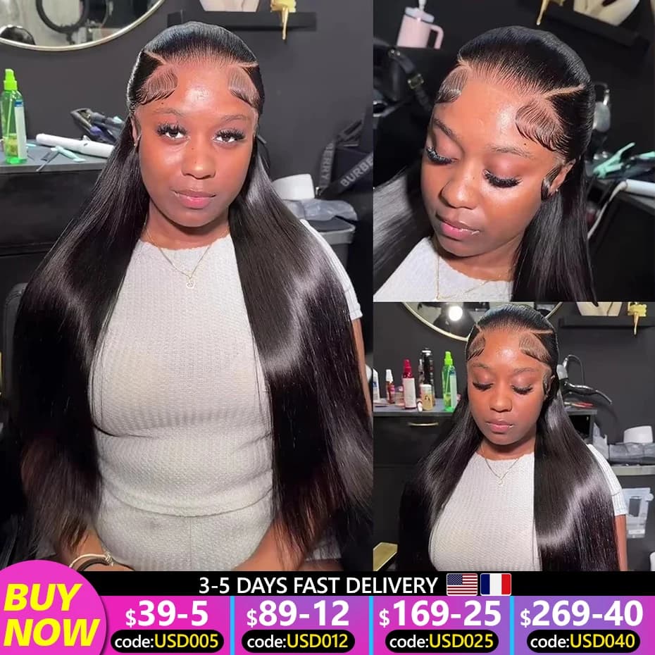 Bone Straight 30 36 Inch 13x6 Lace Front Human Hair Wigs For Women 13x4 Pre Plucked Lace Frontal Wig Brazilian Human Hair Wig