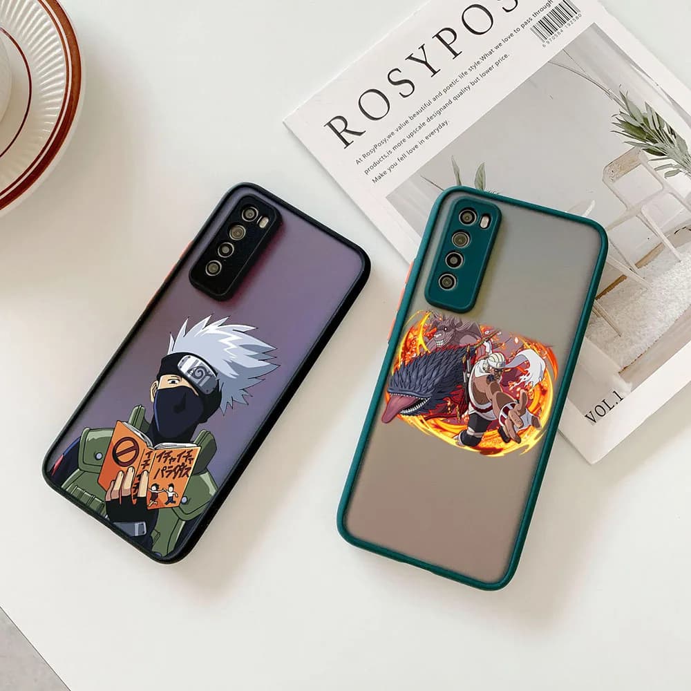Phone Case for Redmi Note 12 4G 11s k40 12s Xiaomi 14 11 Lite 11t 12t Anime N-Narutos Kakashis Matte Frosted Translucent Cover