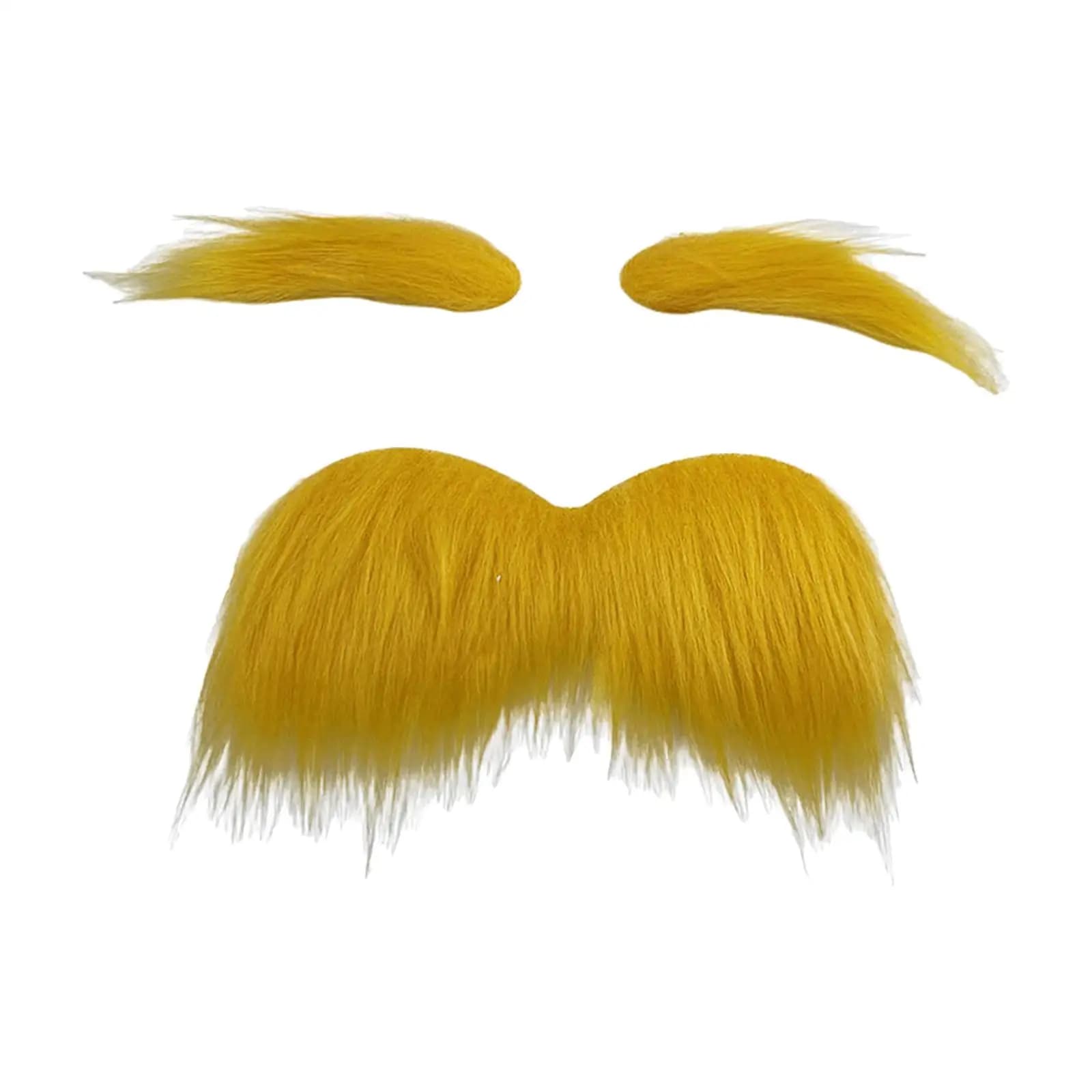 False Eyebrow and Beard Set Makeup Props Beard Role Playing Novelty Mustache