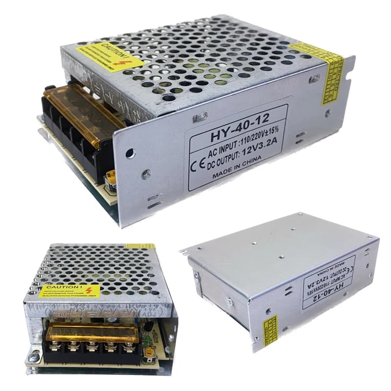 40W Power Adapter AC 110V 220V To DC 12V 3.2A Driver Switching Power Supply For LED Strip 5050 5630 Indoor Lighting Transformers