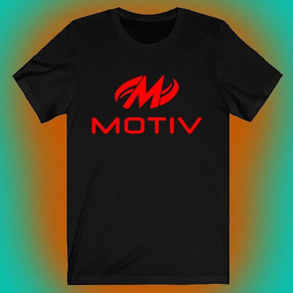 MOTIV BOWLING BALL Men's Black T shirt Size S to 5XL