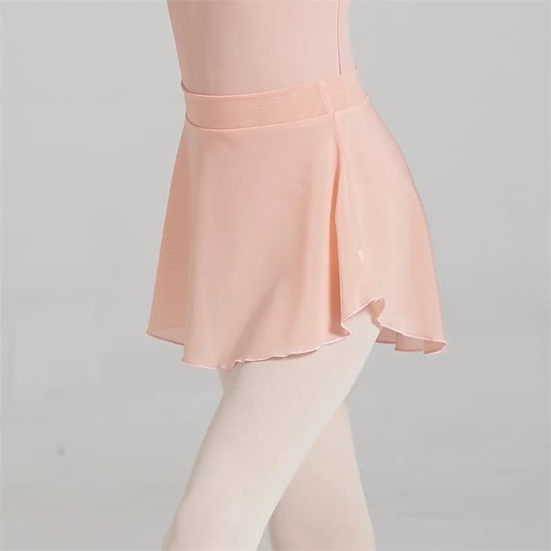 Hot Sale Many Colors High Quality Cheap Kids Girls Child Dance Wear Spandex Mesh Ballet Skirts
