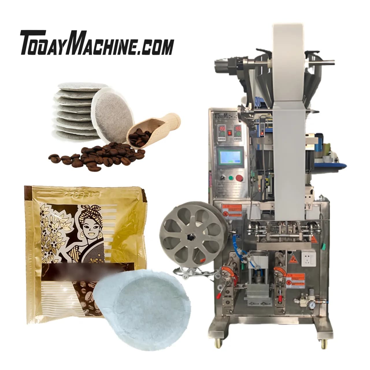 Automatic Round Coffee Pod Filter Paper Bag Packing Machine