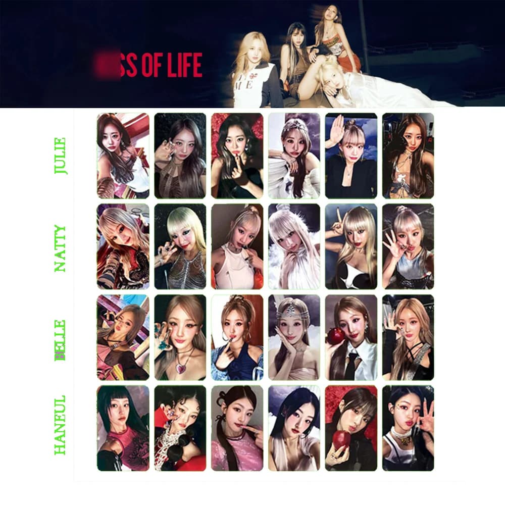 KPOP KISSOFLIFE MIDAS TOUCH Album PhotoCard JULIE NATTY BELLE HANEUL Personal Selfie Card KISS OF LIFE Fans Collection Gifts