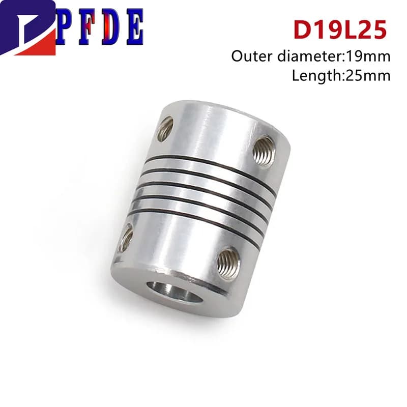 10pcs D19L25 Coupler Flexible Coupling For Aluminum Z Axis CNC Stepper Motor Connector Of 3D Printer