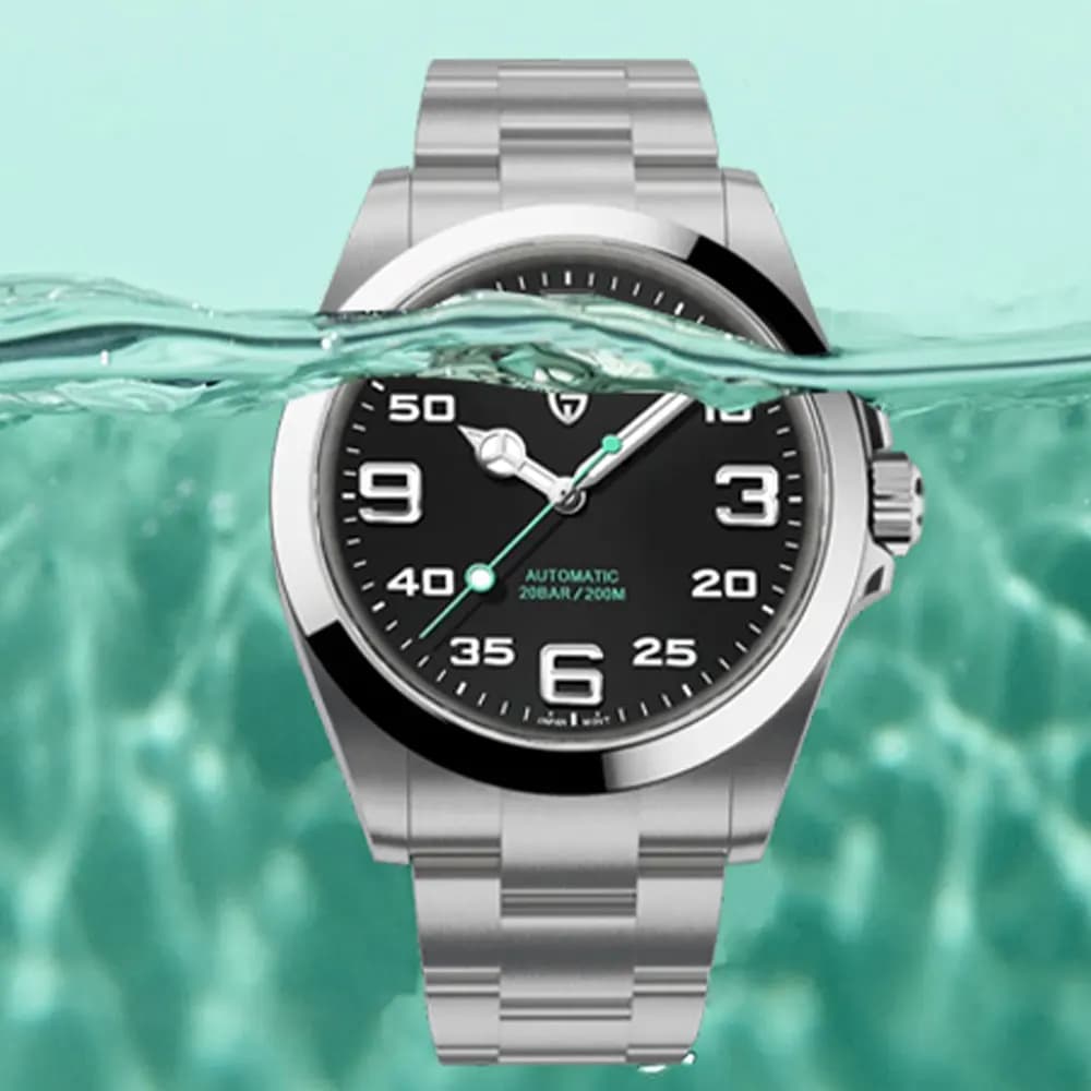 PAGANI DESIGN 40MM Men's Automatic Mechanical Wristwatch Luxury Sapphire AR Glass Waterproof Clock Watch for Men Stainless Steel