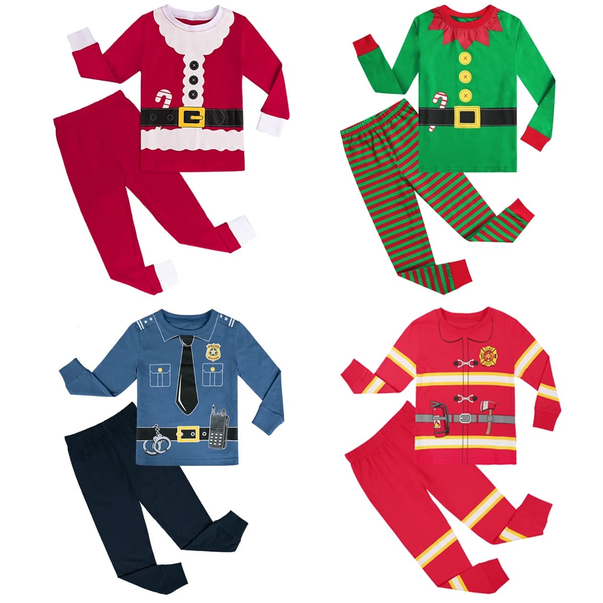 Boys Pajamas Carnival Pyjama Kids Pajama Sets Police Pjs Toddler Girl Unicorn Sleepwear Children Christmas Cosplay Nightwear