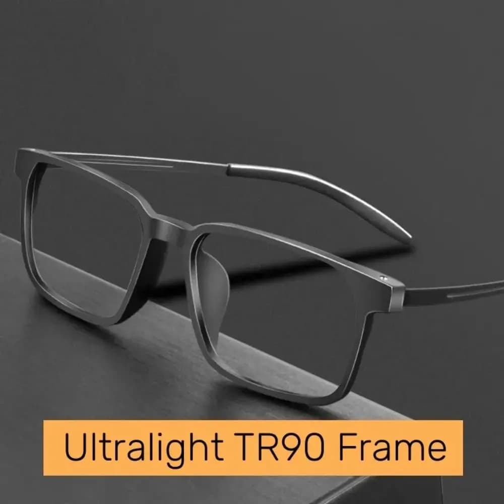 TR90 Ultralight Pure Titanium Reading Glasses Men Women Anti Blue Light Presbyopia Eyeglasses Big Square Prescription Eyewear