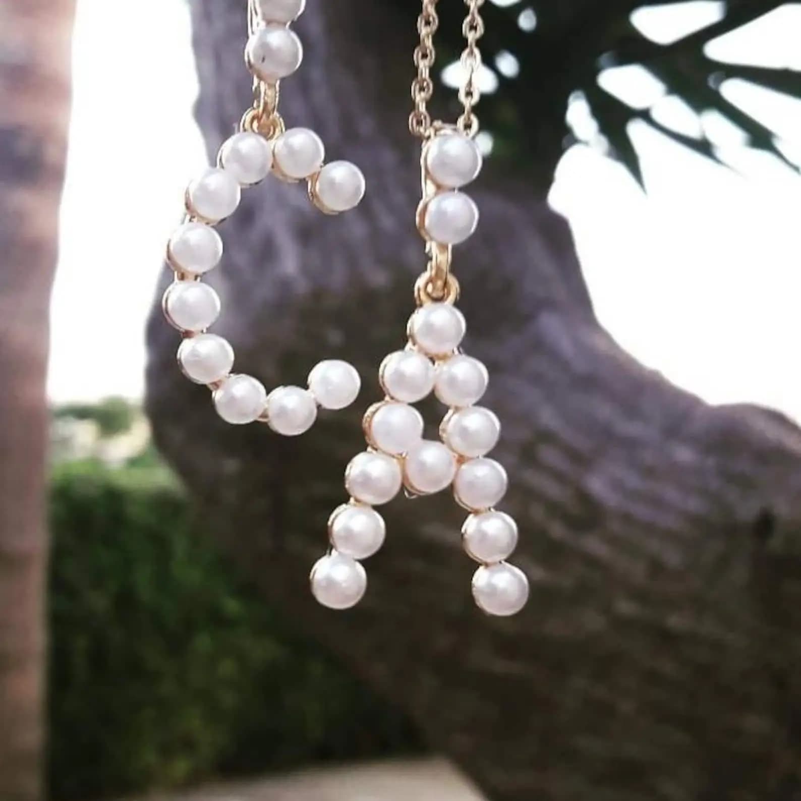 Pearl Initial Layering Pendant Initial Gold Necklace Personalized Monogram Necklace Letter Necklace Gift for Her Luxury Jewelry