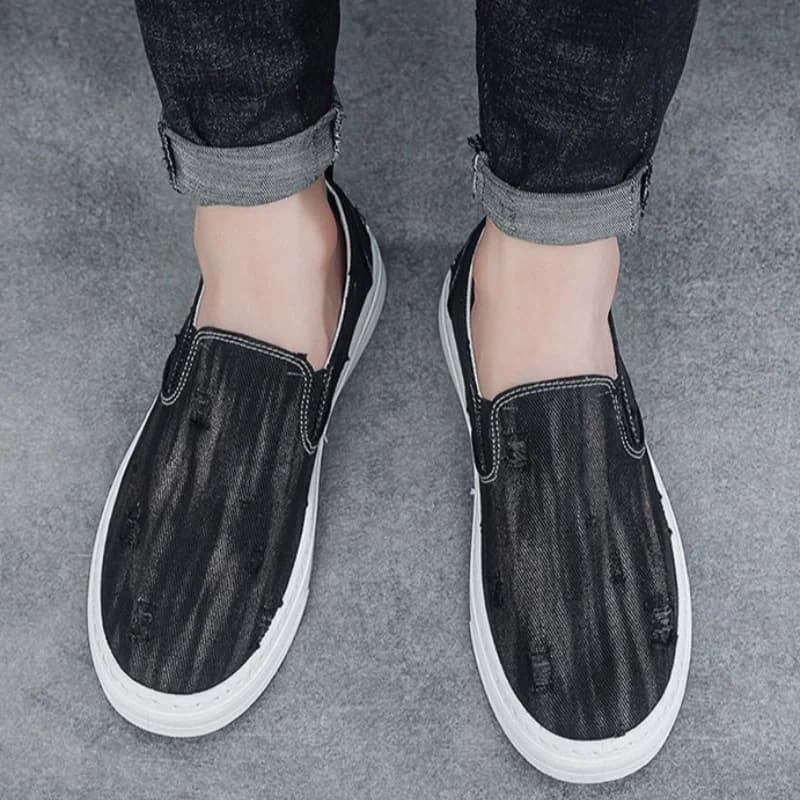 Men's Vulcanize Shoes Breathable Canvas New In Promotion Walking 2024 New Arrivals Cheap Liquidation Leisure Sneakers Male