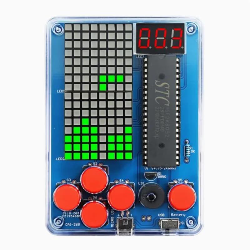 Game Console Production Kit DIY 51 Single-chip Children Game kit Classic Game Soldering Electronic Machine Game Set