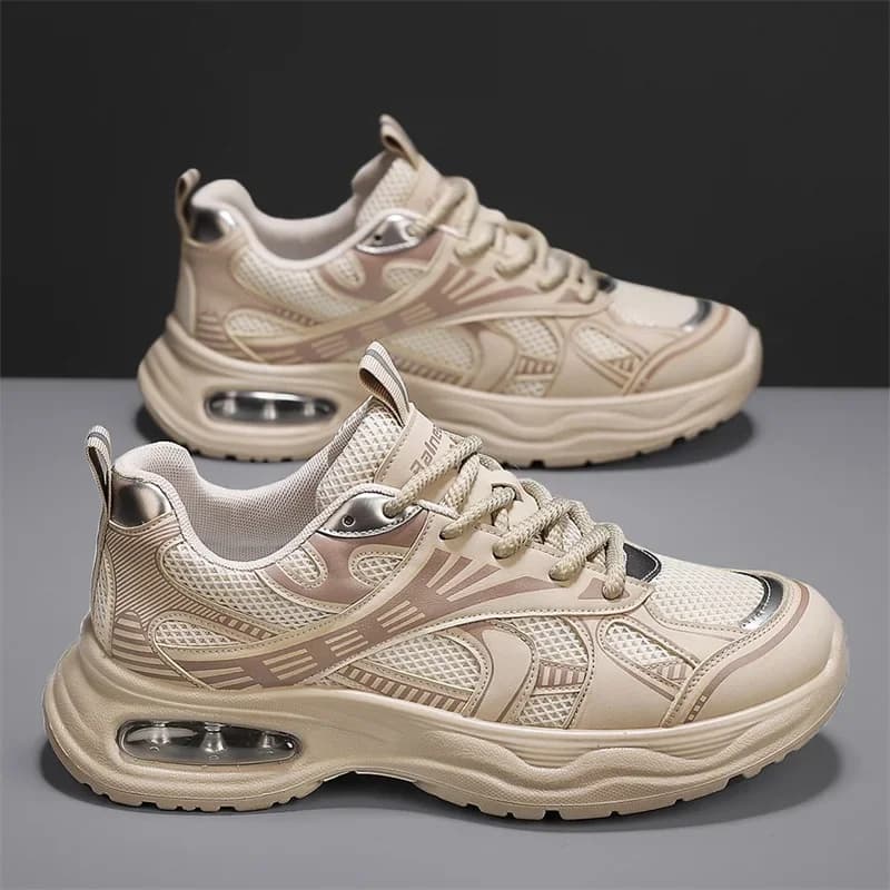 Sneakers Mens Shoes Casual Outdoor Platform Sports Walking Running Fashion Luxury Designer Mesh Tennis Breathable Leather