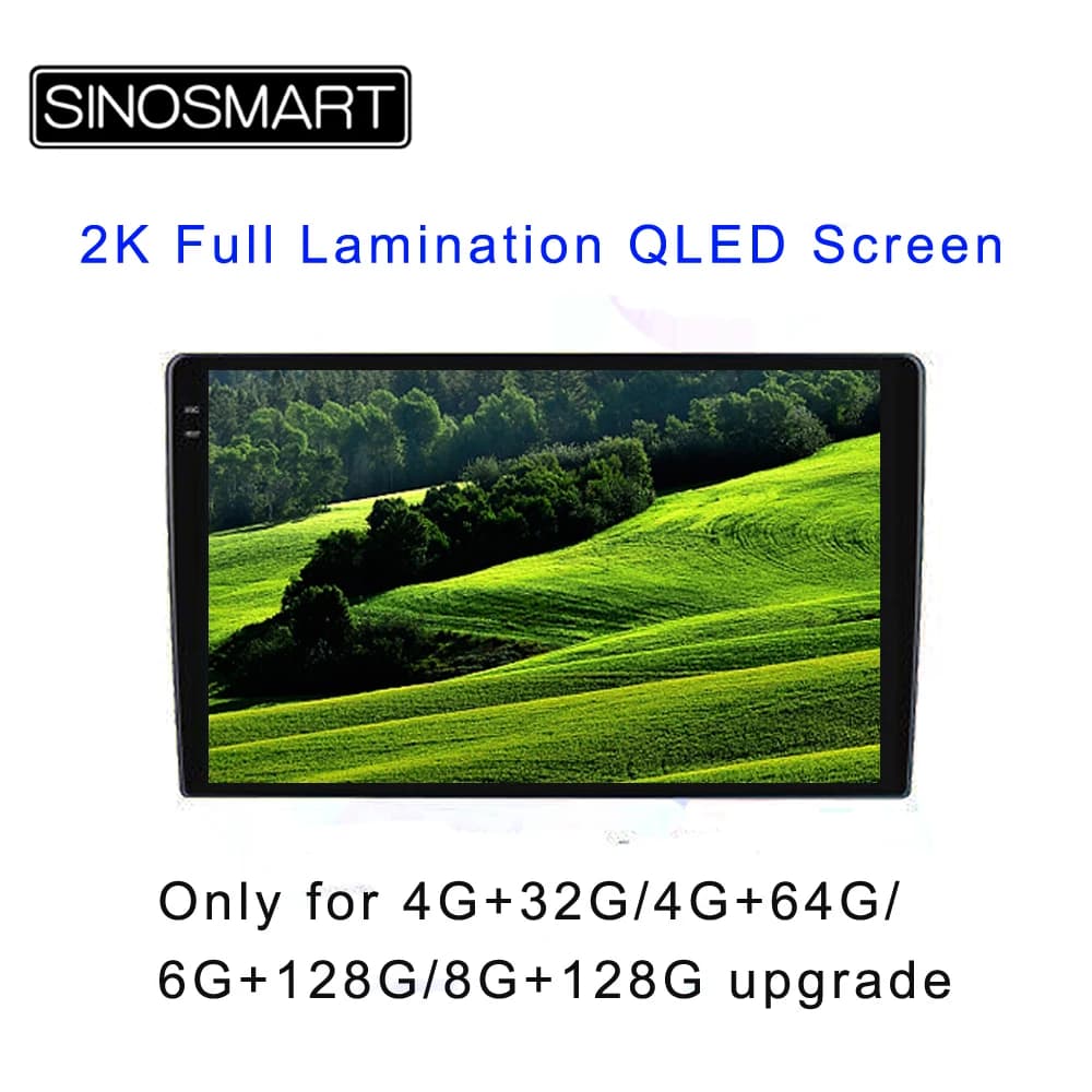Payment link of 9/10.1 inch QLED Screen to 2K Screen upgrade cost of SINOSMART Car GPS Player