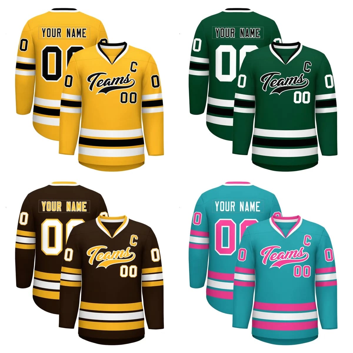 Custom Hockey Jersey Design Your Name & Numbers Logo for Men/Youth Printed  New Fashion Practice Jerseys