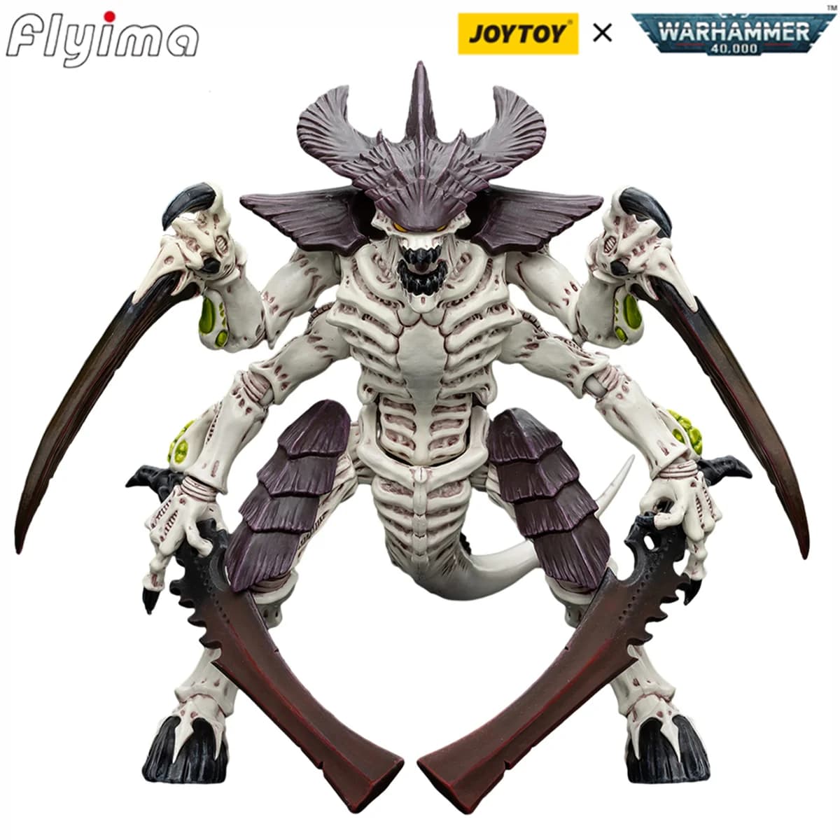 [IN STOCK]JOYTOY Warhammer 40K 1/18 Action Figures Tyranids Hive Fleet Leviathan Tyranid Warrior with Boneswords 2 Model Toy