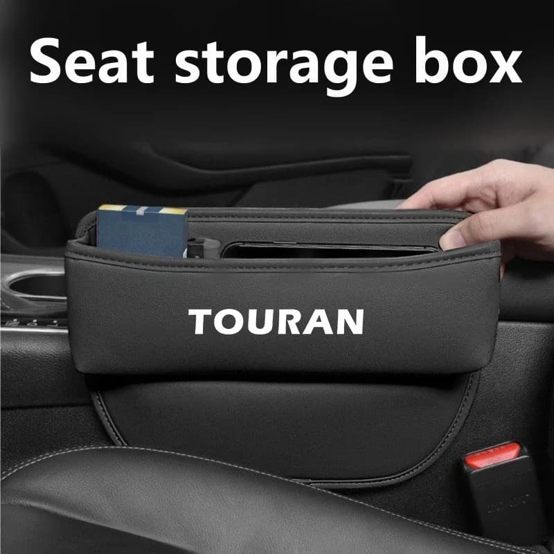Car Seat Organizer Leather Crevice Storage Box Car Accessories for Volkswagen VW TOURAN Car Accessories