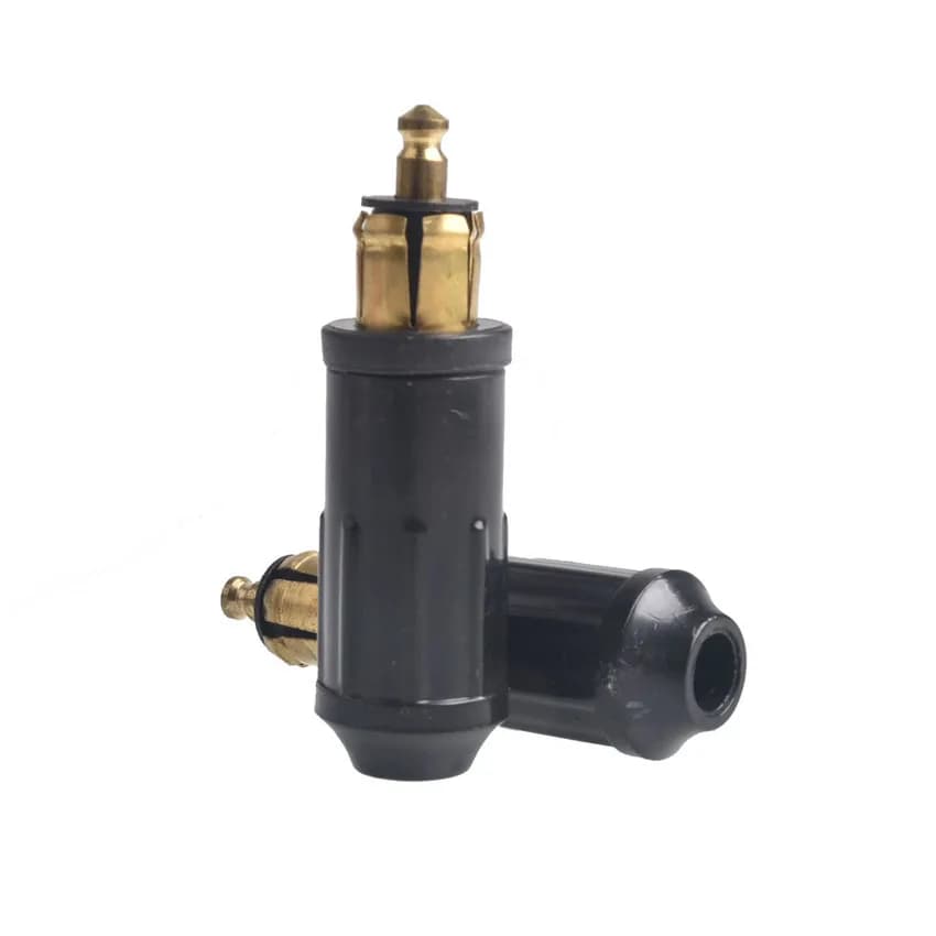 1/2Pcs DIN Hella Male Plug Powerlet Plug 12-24V Cigarette Lighter Adapter Connector for BMW Motorcycle