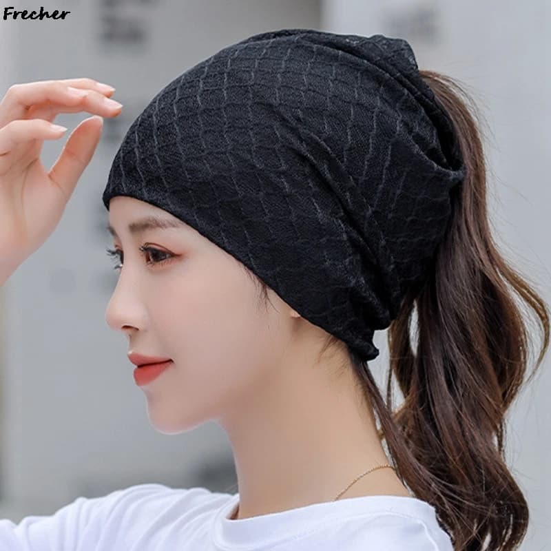 Women Fashion Hijabs Outdoor Sports Shawl Turbante Breathable Cycling Headband Bicycle Beanies Hat Slouchy Casual Headwear New
