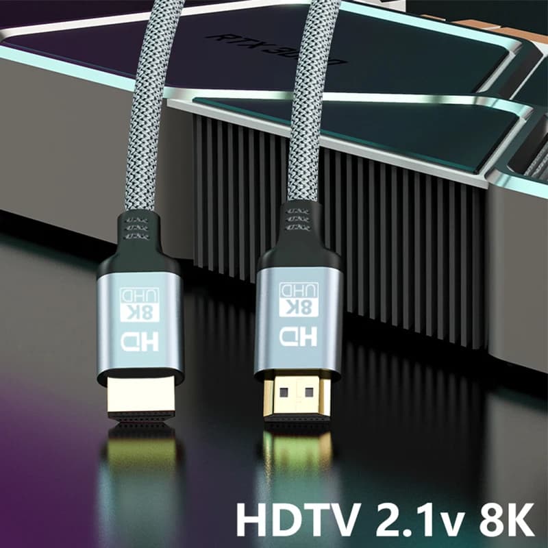 0.5-1.5M HDTV 8K Cable 60HZ 2.1V 4K 144HZ 3D TV High Speed for Computer Monitor Projector PS Game Console Audio And Video