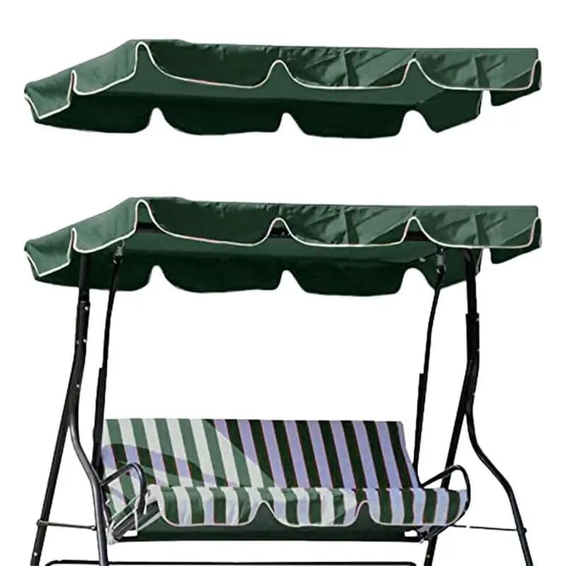 Garden Swing Seat Replacement Canopy Cover Waterproof Swing Top Cover Washable Garden Swing Seat Outdoor Swing Canopy Cover