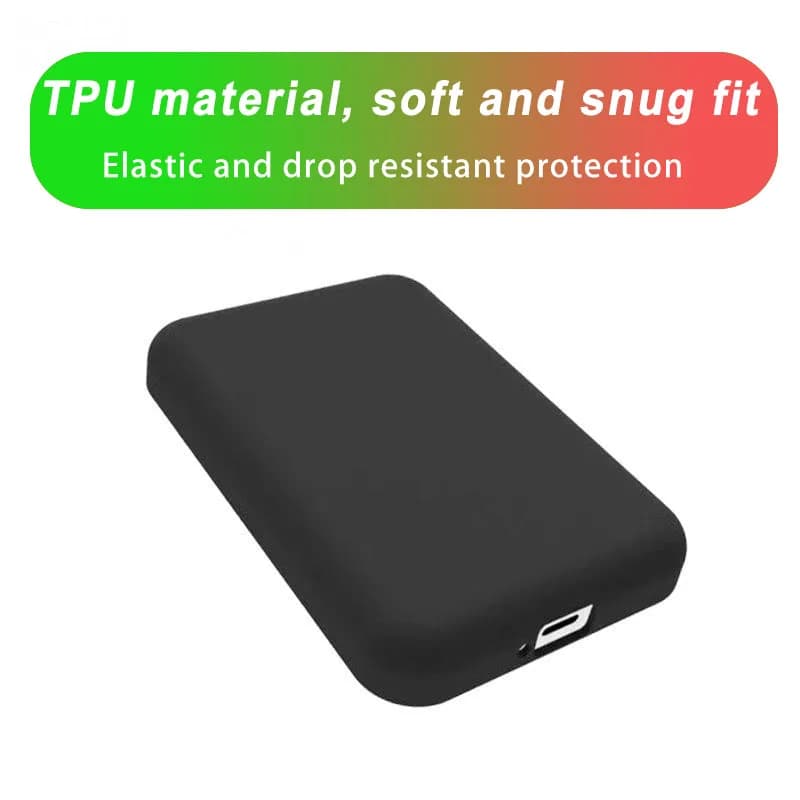 Suitable for Apple magnetic wireless power bank protective case, anti drop for MagSafe external battery frosted protective case