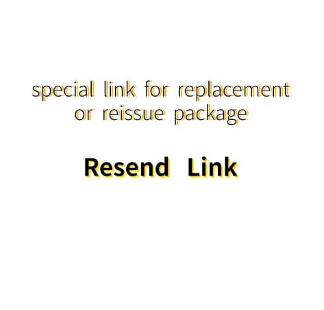 Resend link special link for Replacement or Reissue Package