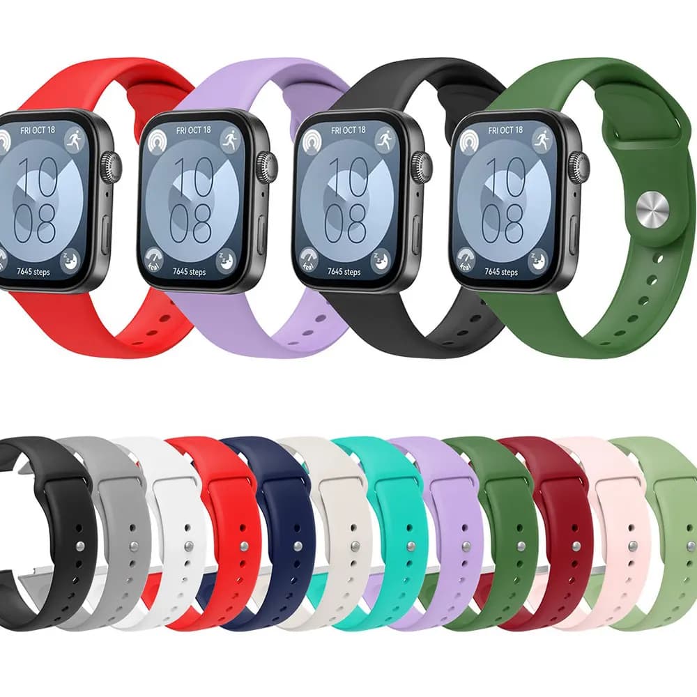 Silicone Watch band Strap For Huawei Watch Fit 3 Replacement Accessories Sports Wristband Correa Bracelet for Huawei Watch fit3