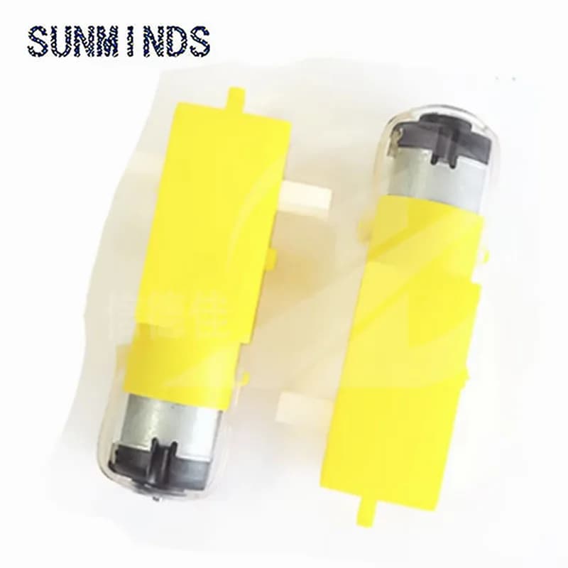 Yellow DC3V-6V DC Gear Motor TT Motor Strong Magnetic Anti-Interference Smart Car Chassis Four-Wheel Drive Vehicle