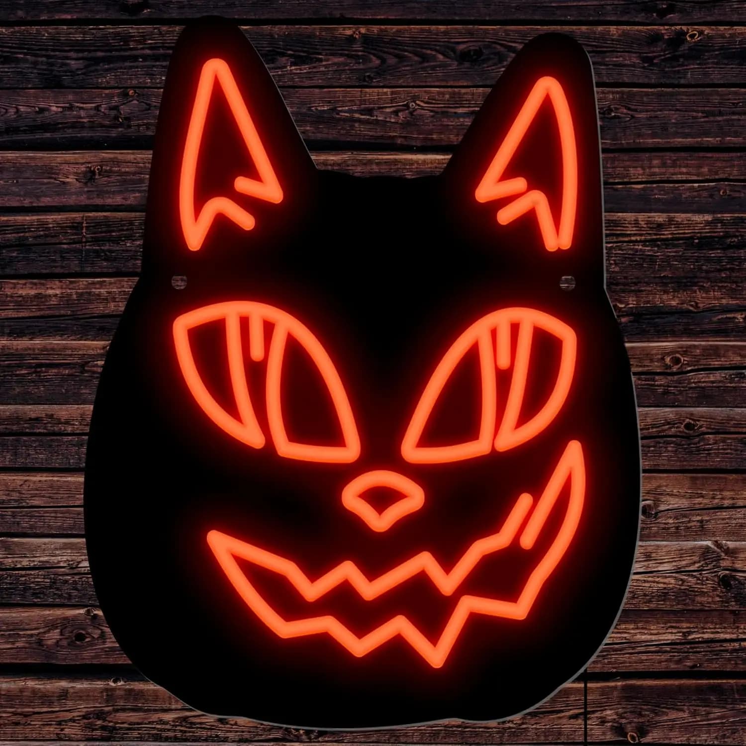 Halloween Black Cat Neon Sign for Wall Decor Pumpkin LED Neon Lights Anime Acrylic Lamp Light up Indoor Outdoor Party Decoration