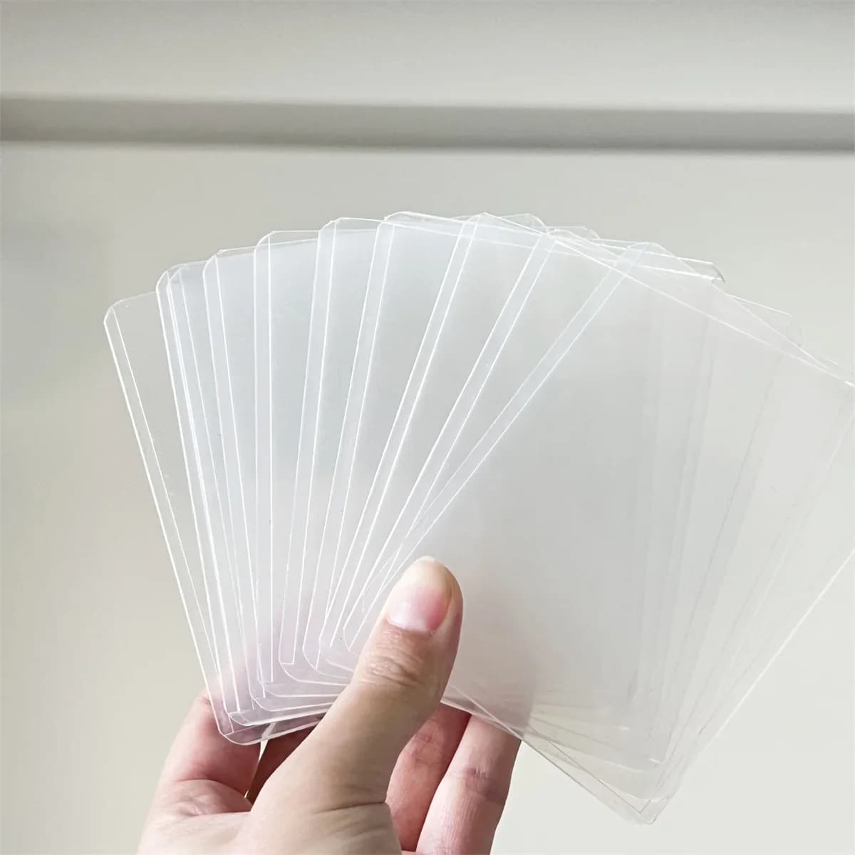 5 Pcs 10 Pcs Kpop Stationery ID Card Holder Acrylic Sheet Protector Photocard Holder Work Card Holder Korea Toploader Decor PVC