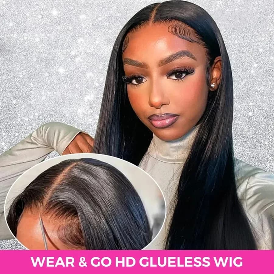 Ready To Wear Glueless Wig 40 42 Inch Bone Straight 13x4 13x6 HD Lace Frontal Wig Preplucked Human Hair 5x5 6x4 HD Glueless Wigs
