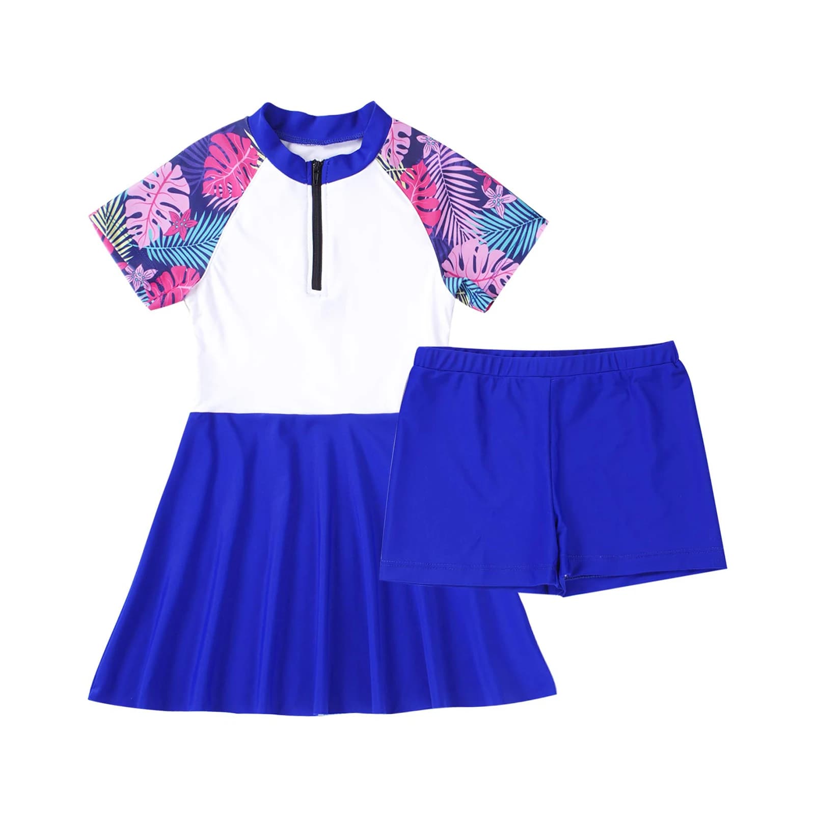 Newest Summer Kids Girls Shorts Swimming Dress Shorts Set for Sports Gymnastic Swimming Bathing Beachwear Children Shorts Pants