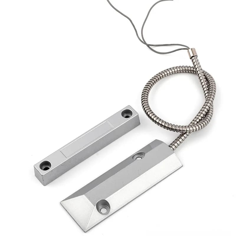 normally closed Alarm system Wired Garage Metal Roller Shutter street factory Gate Door Sensor detector Magnetic Contact Switch